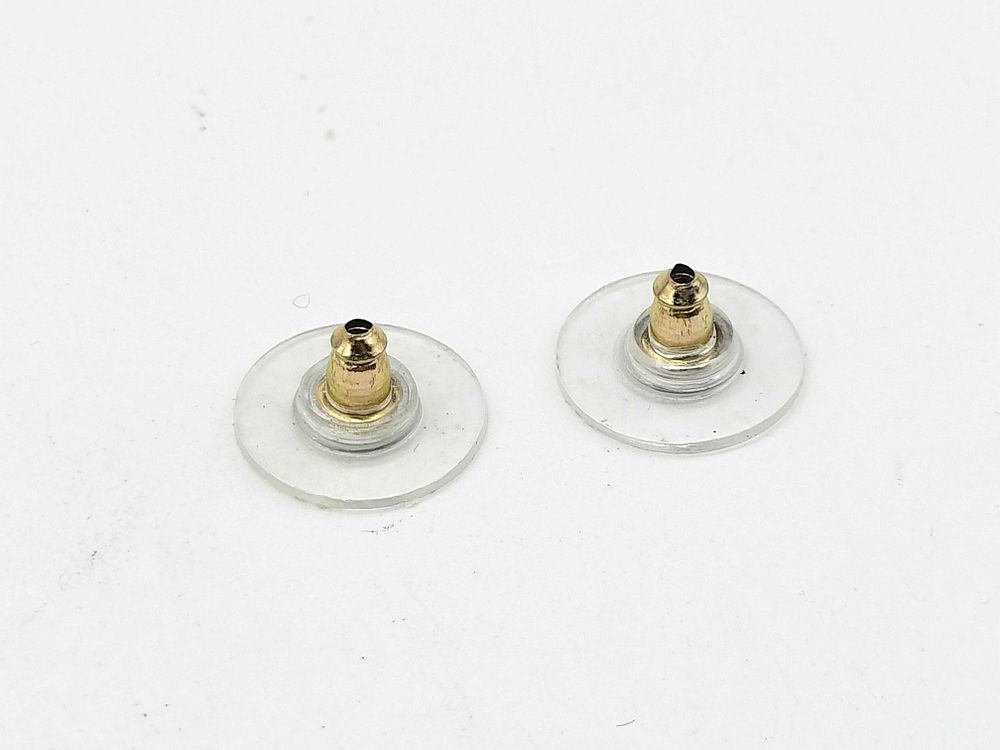 Authentic Chanel CC Logo Black & White Stud Earrings with Box