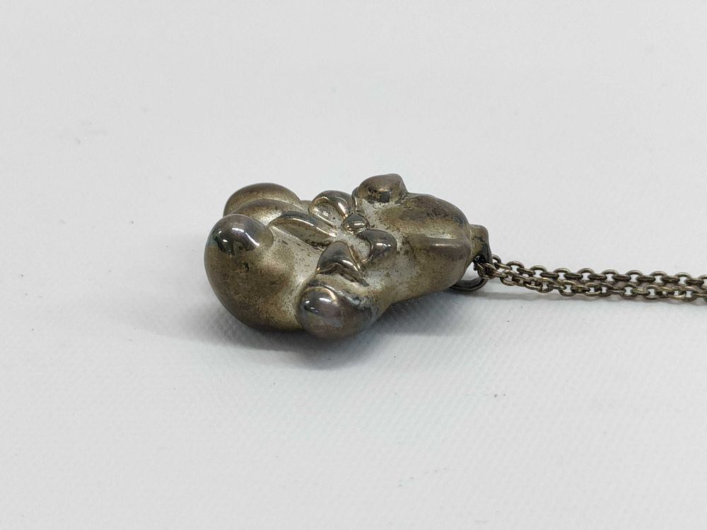 Vintage 1991 Tiffany & Co. Sterling Silver Bear Pendant Necklace 925
