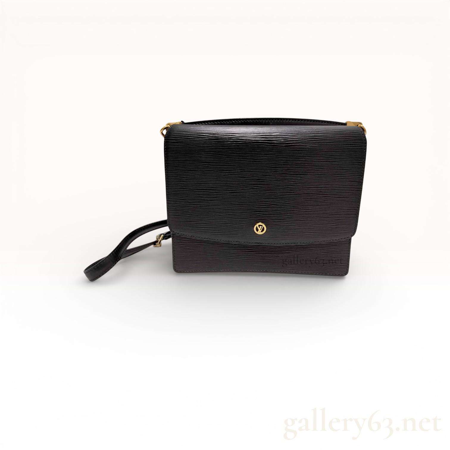 Authentic Louis Vuitton Grenelle M52362 Epi Leather Black Shoulder Bag