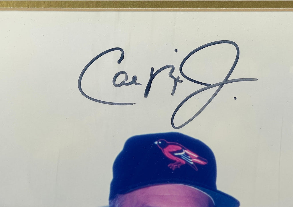 Cal Ripken Jr. & Nolan Ryan Hand Signed MLB Authenticated Framed Photo