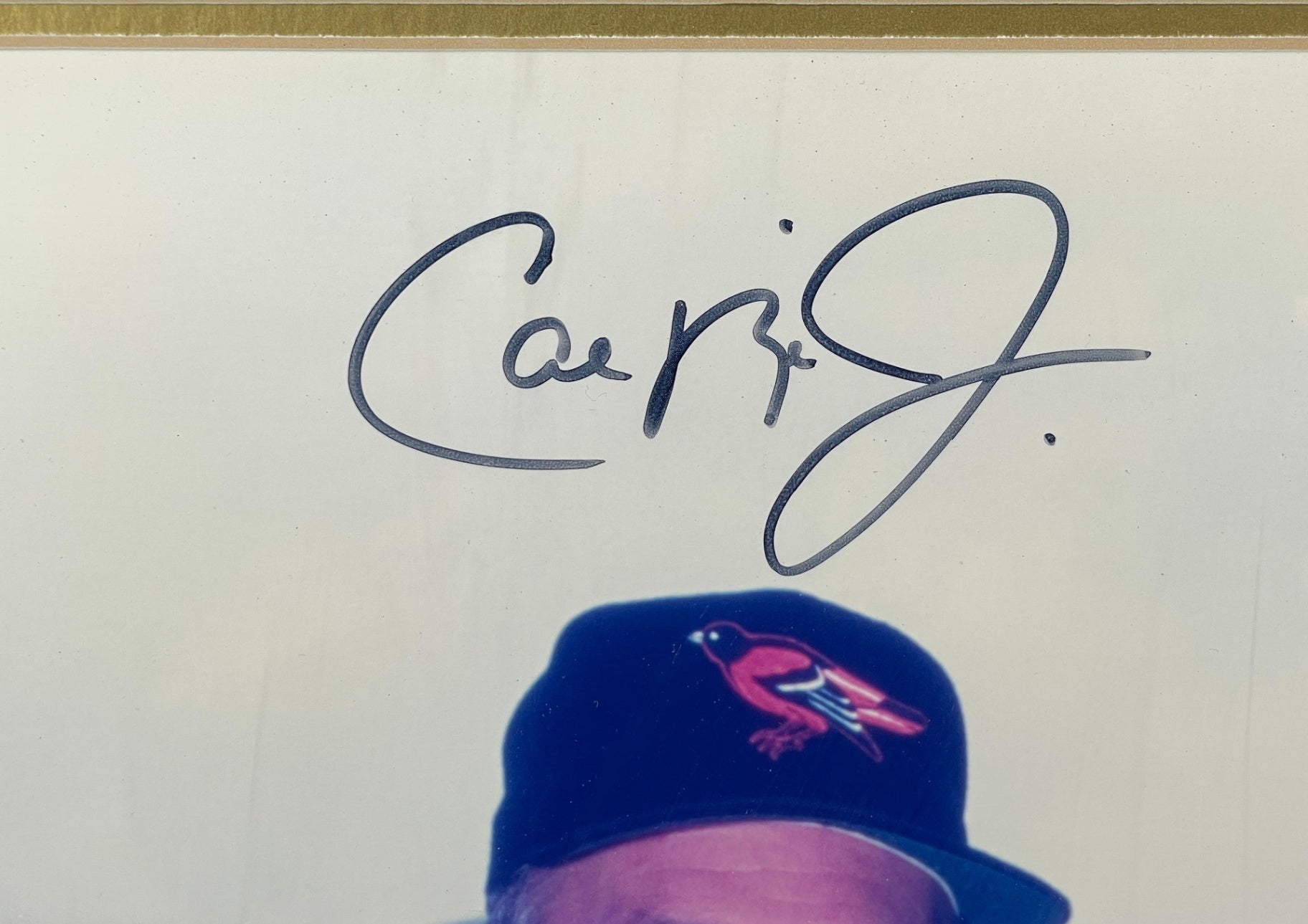 Cal Ripken Jr. & Nolan Ryan Hand Signed MLB Authenticated Framed Photo