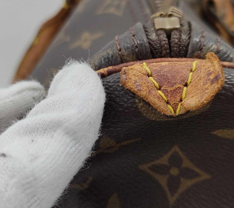 Authentic Louis Vuitton Keepall 45 Monogram Canvas Brown Travel Duffle Bag