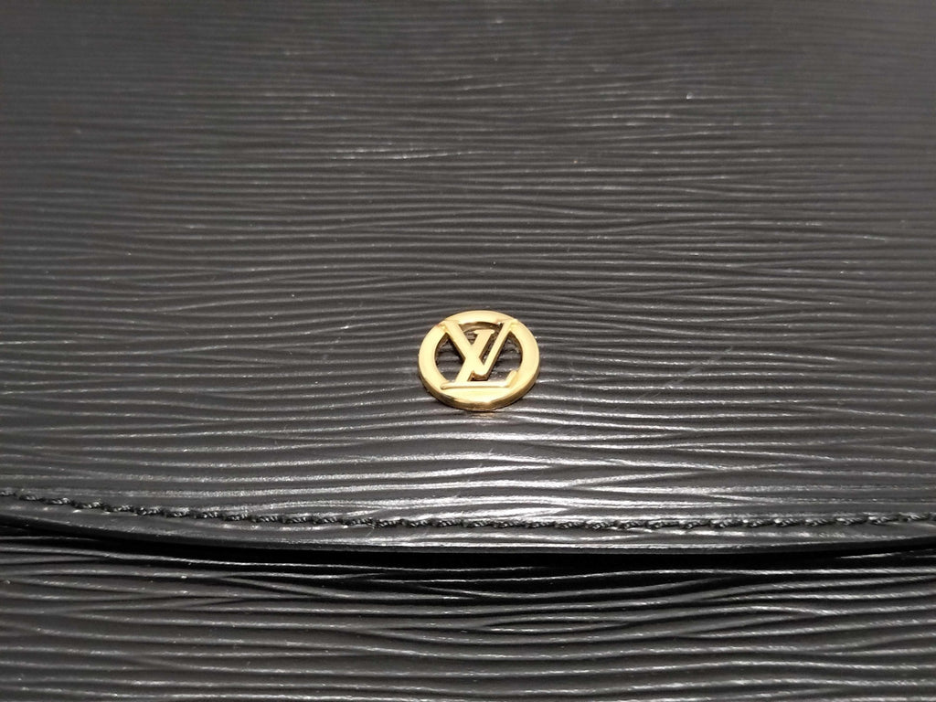 Authentic Louis Vuitton Grenelle M52362 Epi Leather Black Shoulder Bag