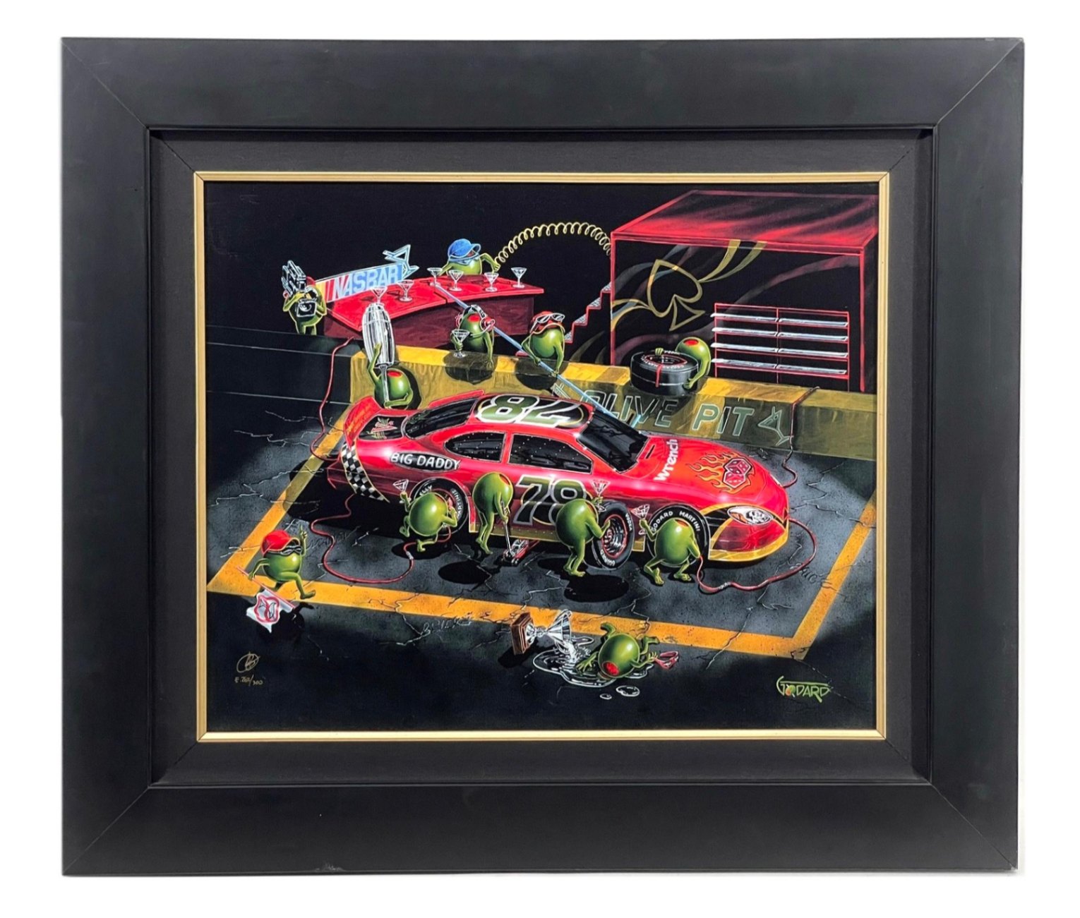Michael Godard "Nasbar 500" Hand Signed Limited Edition Giclee on Canvas