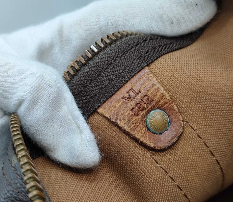 Authentic Louis Vuitton Keepall 45 Monogram Canvas Brown Travel Duffle Bag