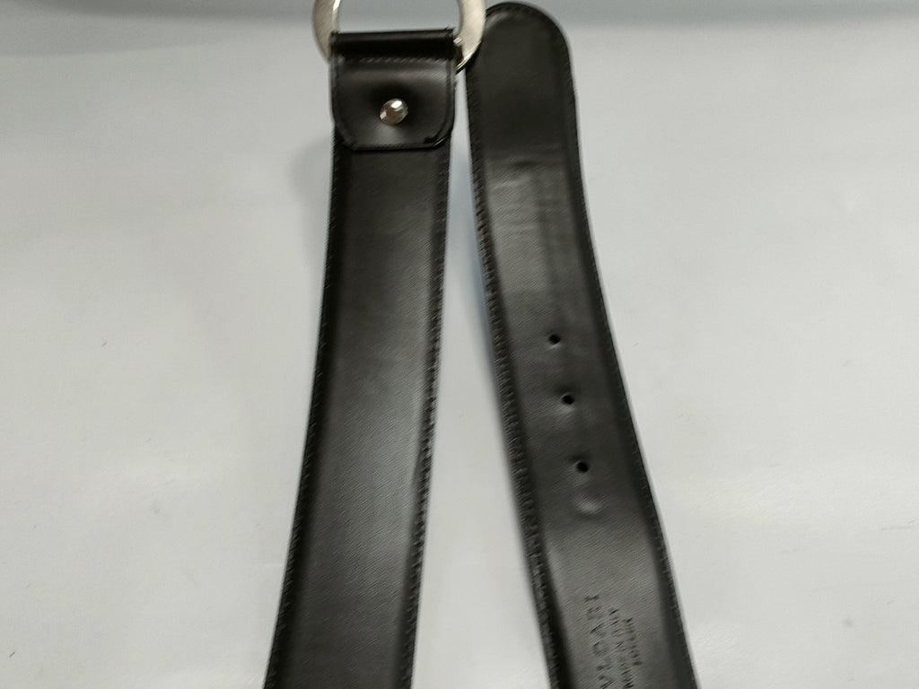 Authentic Bvlgari Mania Belt Blue Denim and Leather 42"
