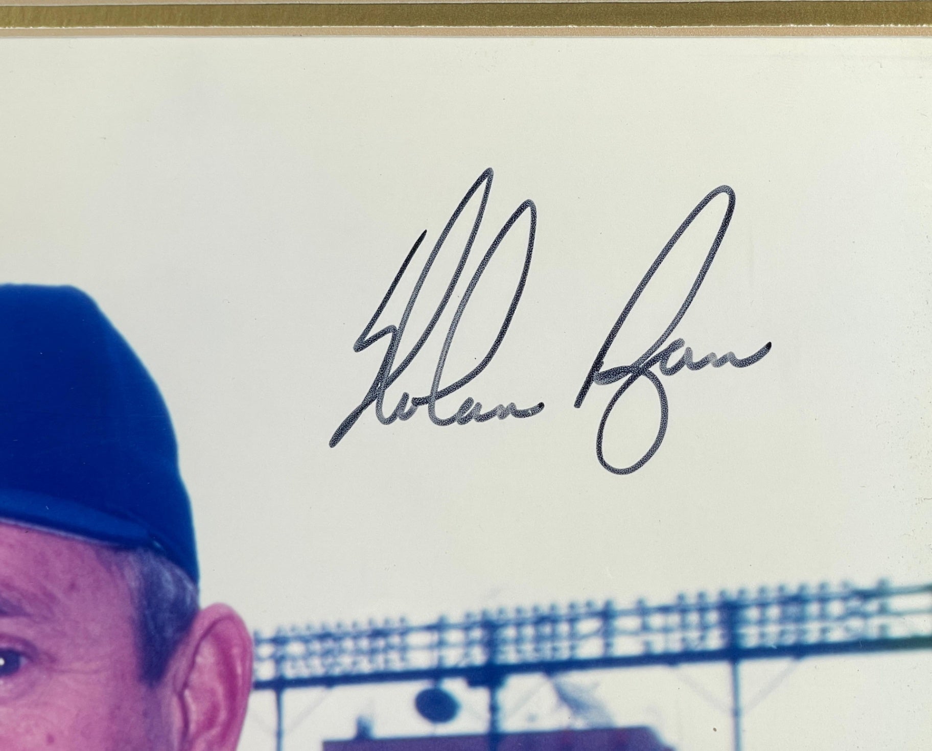 Cal Ripken Jr. & Nolan Ryan Hand Signed MLB Authenticated Framed Photo