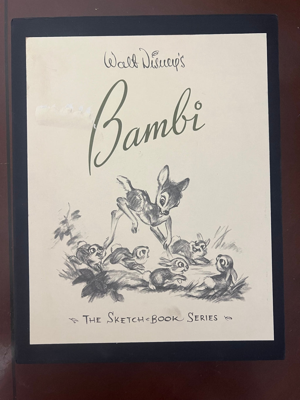 Walt Disney’s Bambi The Sketchbook Series 1997 Limited Edition with COA