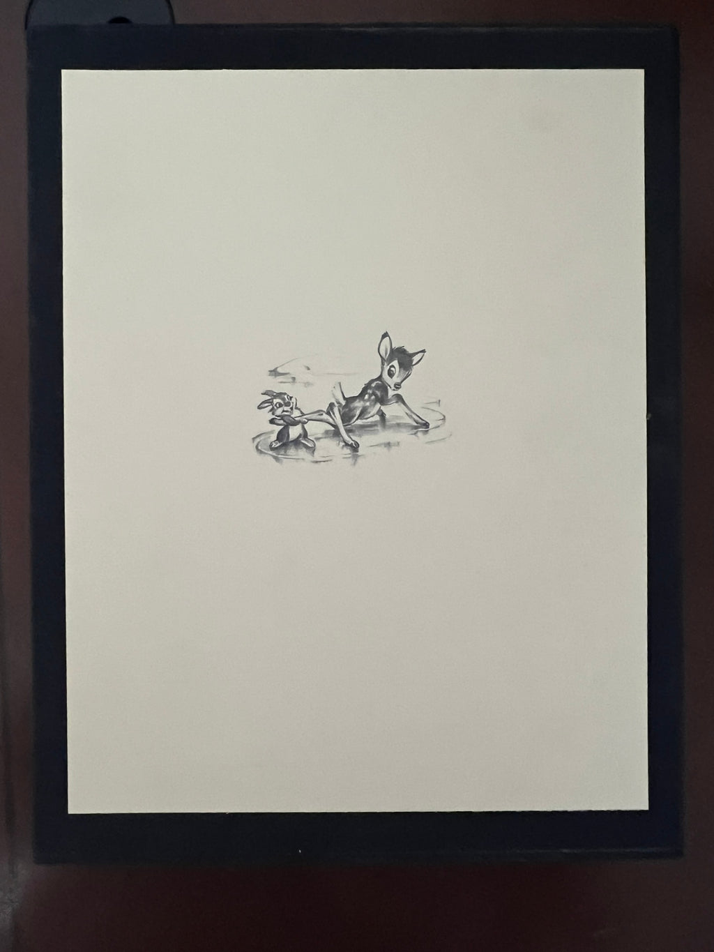 Walt Disney’s Bambi The Sketchbook Series 1997 Limited Edition with COA