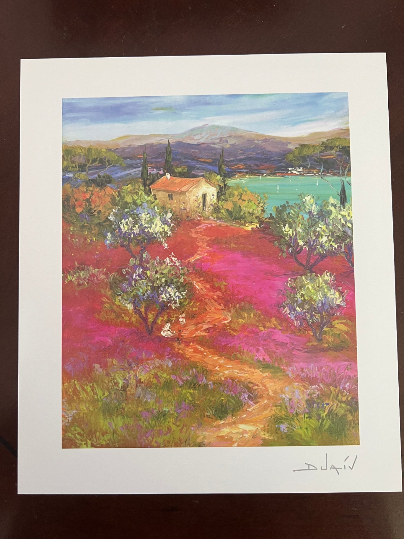 Duaiv Arrivee au Lac 2015 Seriolithograph Park West COA Signed in Plate