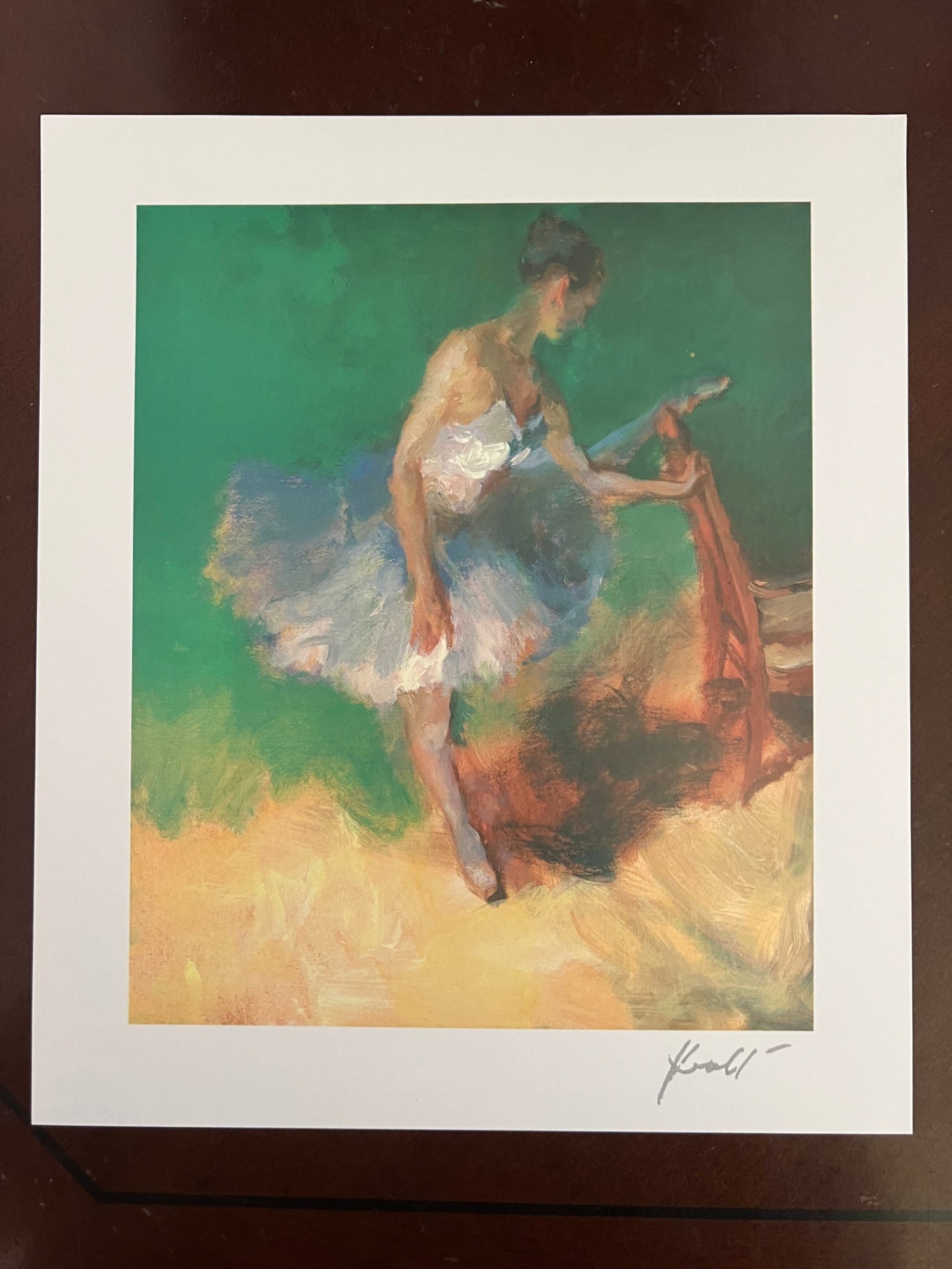 Hua Chen Ballerina 2013 Seriolithograph Park West COA Signed in Plate