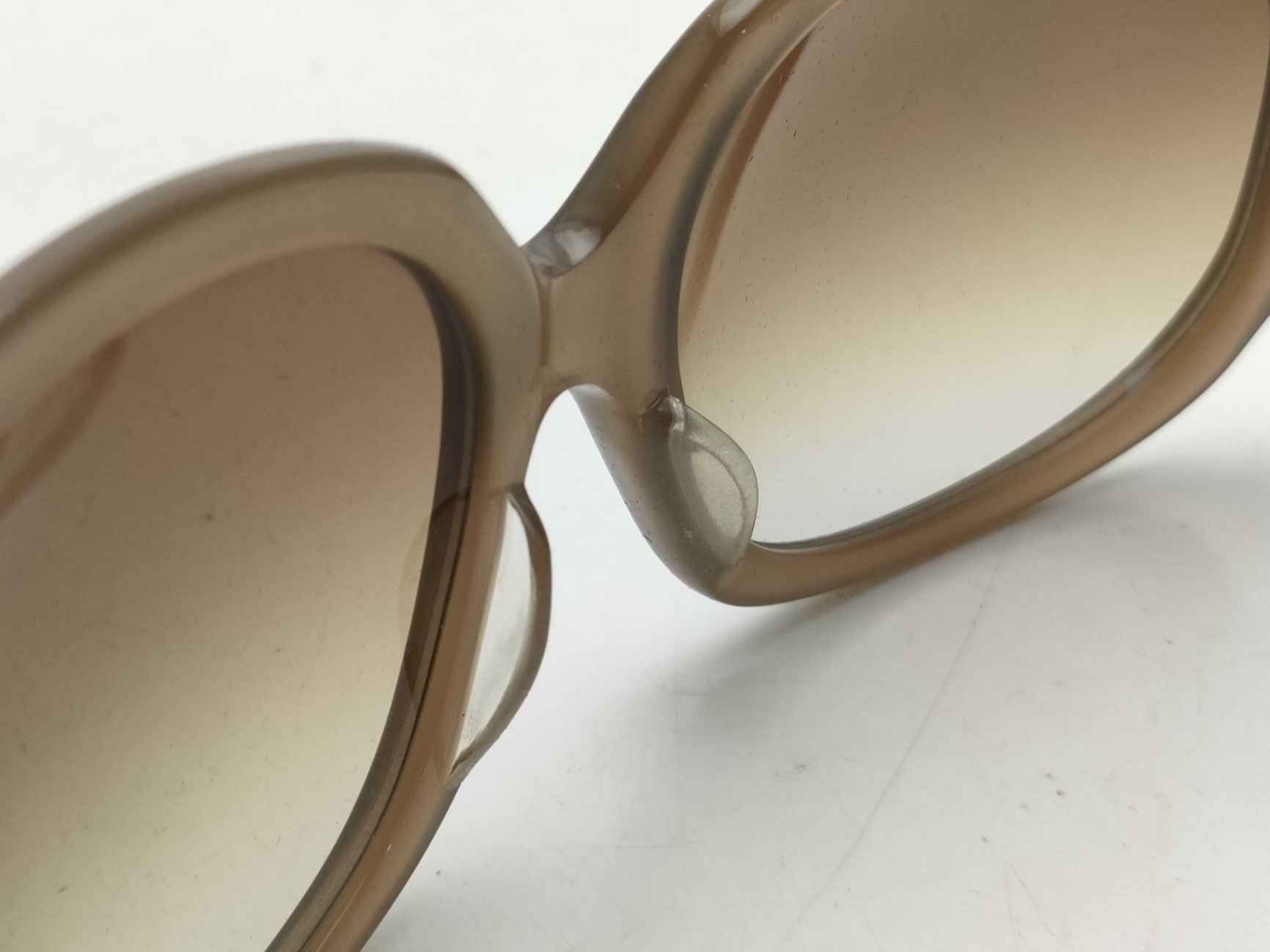 Dolce & Gabbana Brown Oversized Sunglasses Gradient Lenses D&G Logo With Case