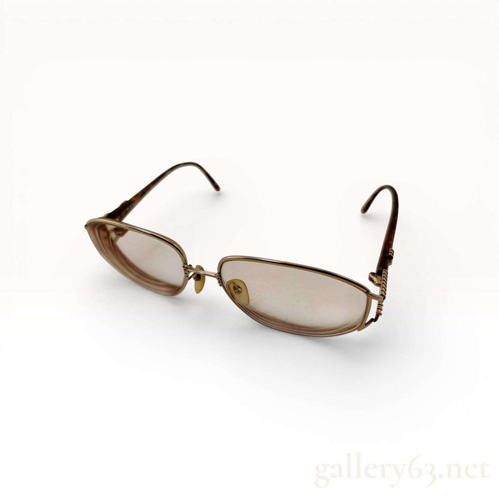 Christian Dior Vintage 2492 Gold Tone Rimless Sunglasses Light Tint Lenses