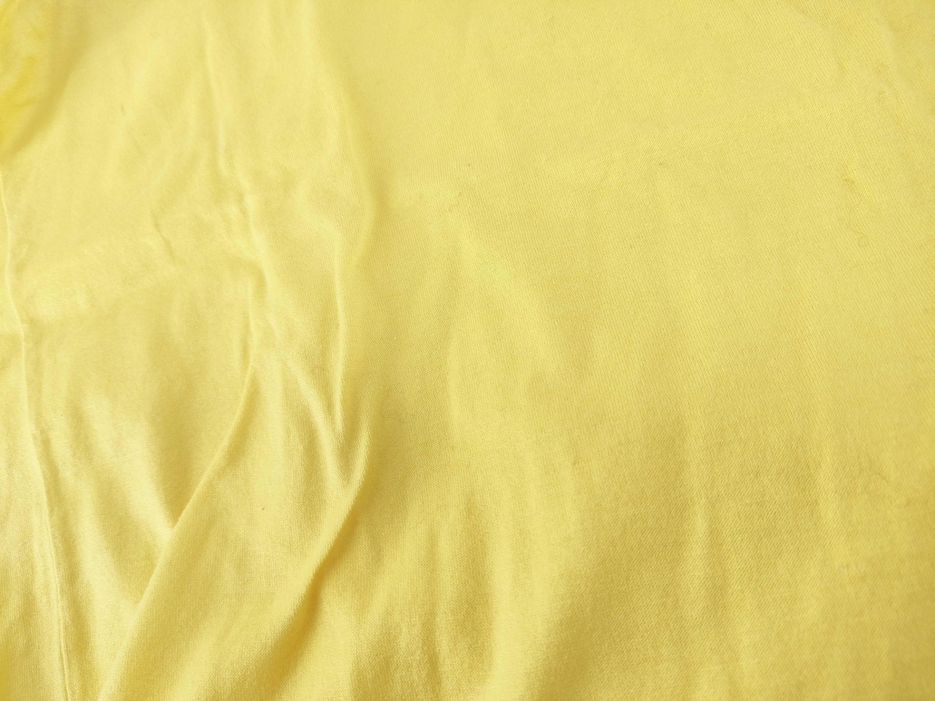 Hermes Yellow Cotton T-Shirt Statue Embroidery Men's Small Women's Medium