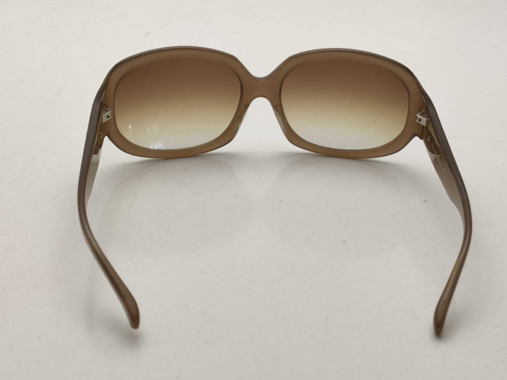 Dolce & Gabbana Brown Oversized Sunglasses Gradient Lenses D&G Logo With Case
