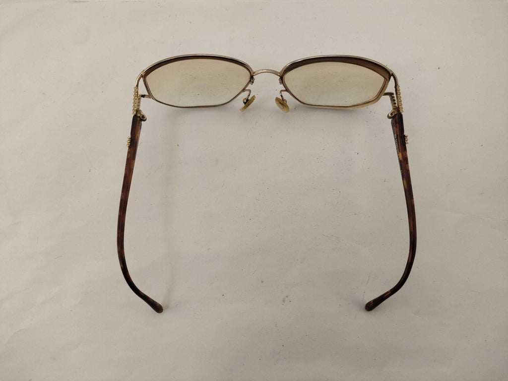 Christian Dior Vintage 2492 Gold Tone Rimless Sunglasses Light Tint Lenses