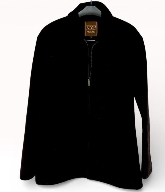 Vintage Playboy VIP Collection Men’s Coat Jacket Size LL XL Black Bunny Logo Rare