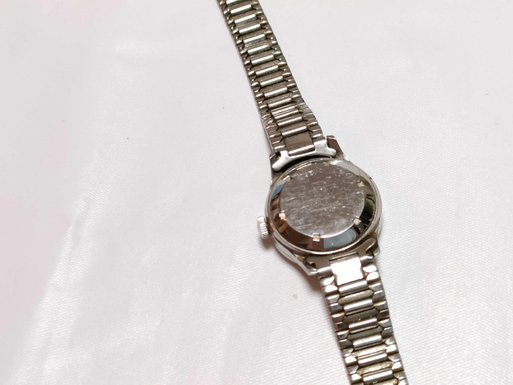 Vintage Ulysse Nardin 26mm Automatic Blue Roman Dial Steel Bracelet Watch 1970s