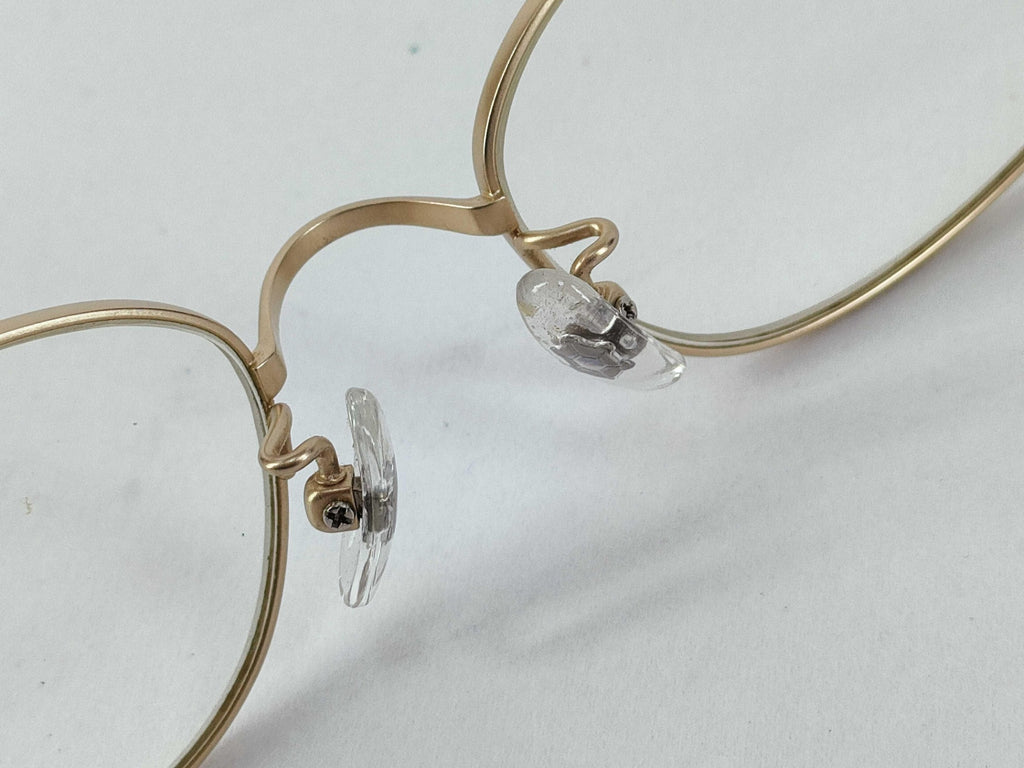999.9 Four Nines 51018 Oval Eyeglasses Gold Tone Metal Frame Japan Luxury Eyewear