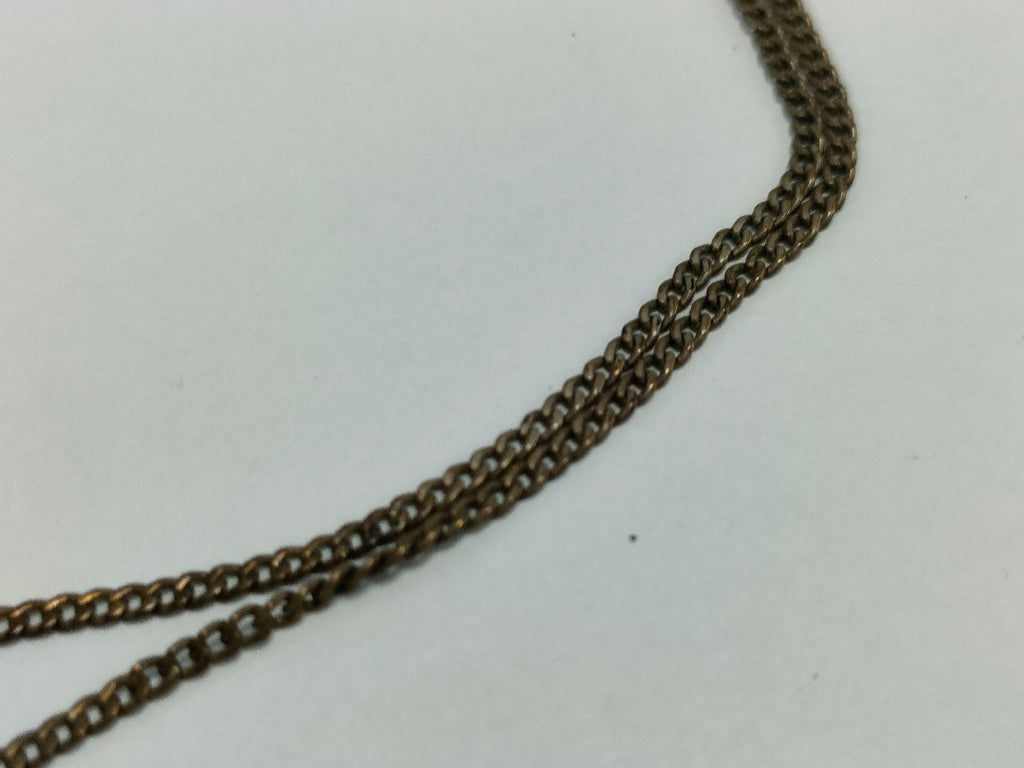 Dunhill SV925 Sterling Silver Circular Bar Pendant Necklace Minimalist 6.5g