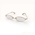 999.9 Four Nines 51018 Oval Eyeglasses Gold Tone Metal Frame Japan Luxury Eyewear