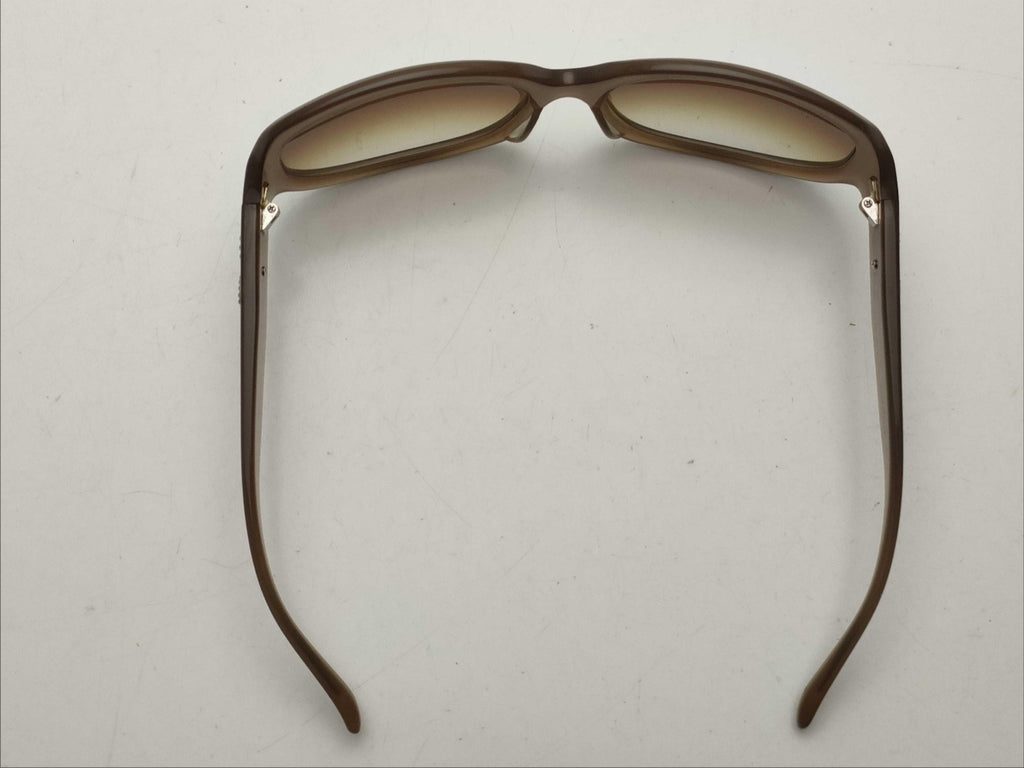 Dolce & Gabbana Brown Oversized Sunglasses Gradient Lenses D&G Logo With Case