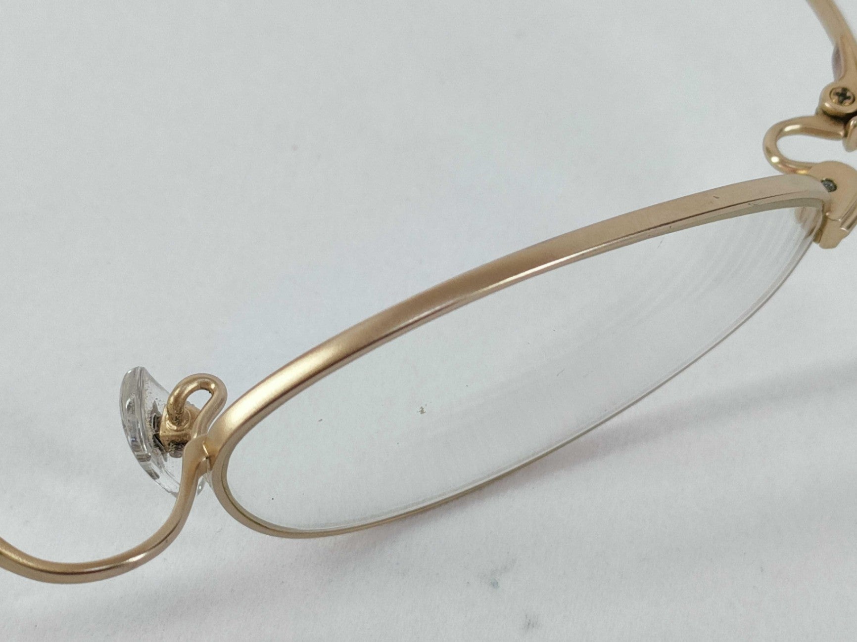 999.9 Four Nines 51018 Oval Eyeglasses Gold Tone Metal Frame Japan Luxury Eyewear