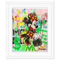 Nastya Rovenskaya Original Mixed Media Shopping Time Framed 30x24 Signed COA