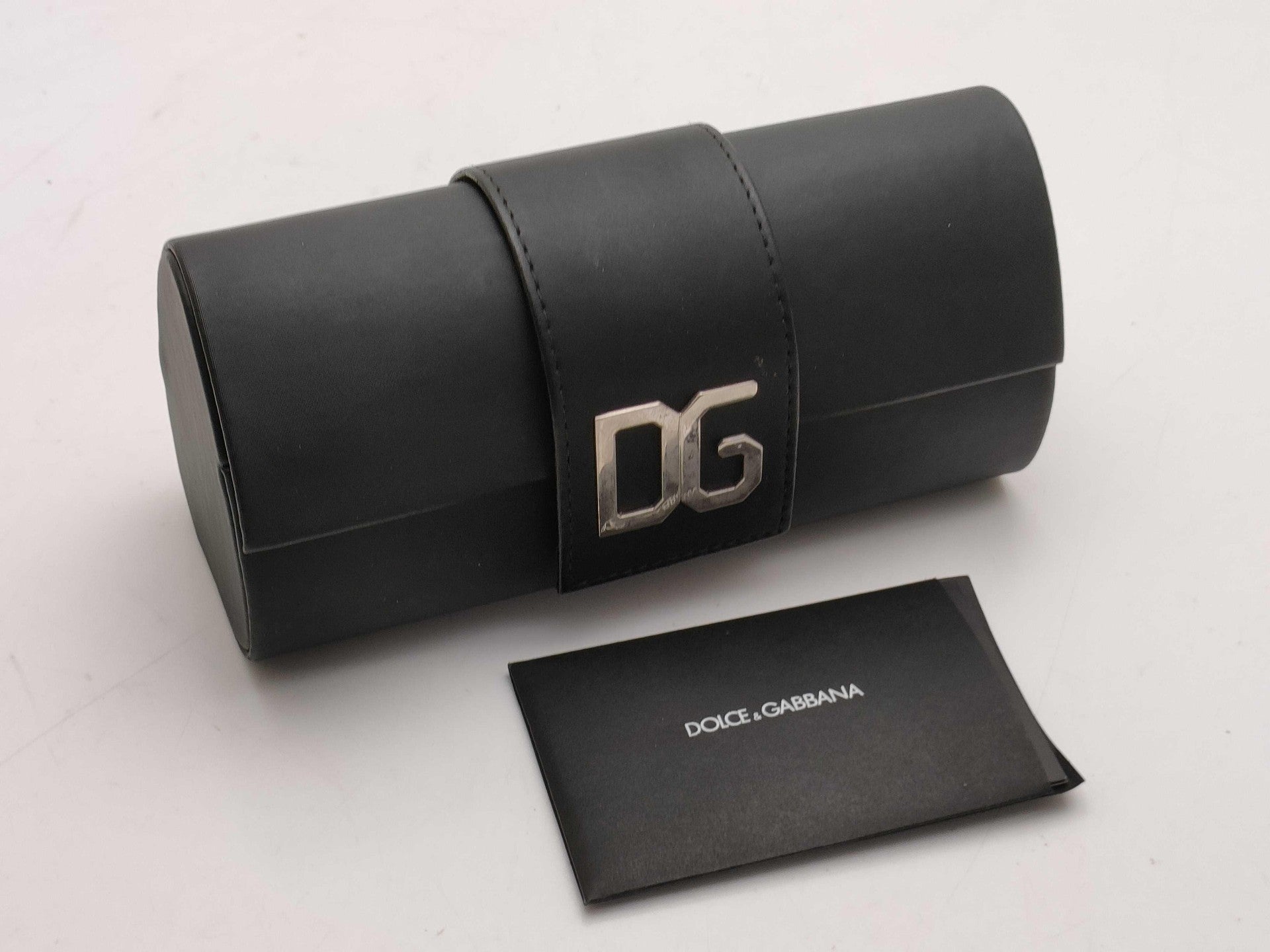 Dolce & Gabbana Brown Oversized Sunglasses Gradient Lenses D&G Logo With Case