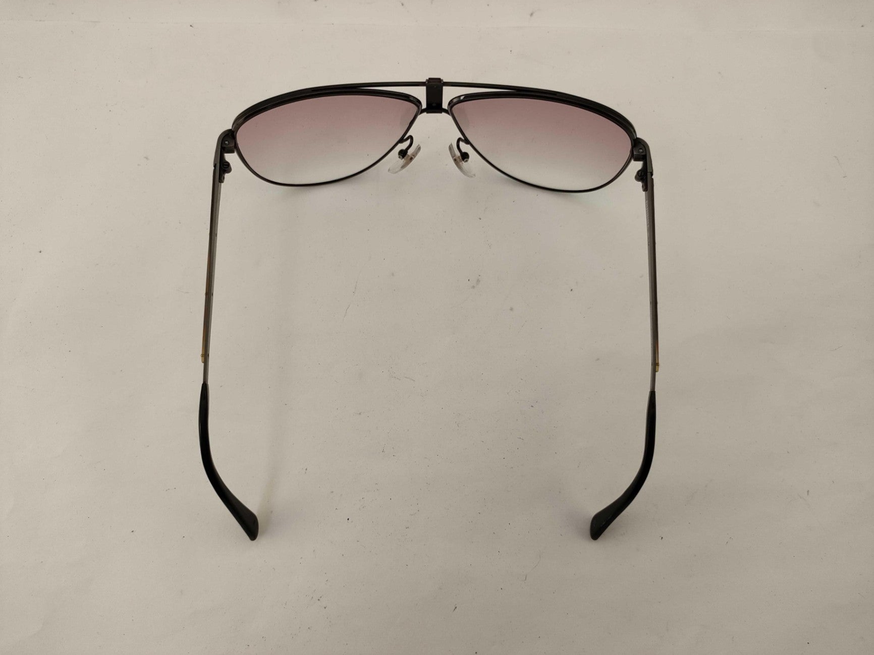 Dunhill 6043 91 Black Metal Aviator Sunglasses Gradient Lens Austria Luxury Case
