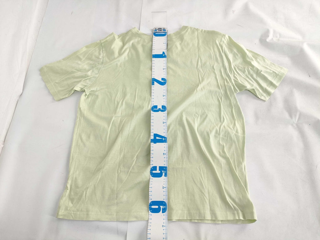 Hermes Vintage Pale Green Cotton T-Shirt Embroidered Crest Men M Women L 20" P2P