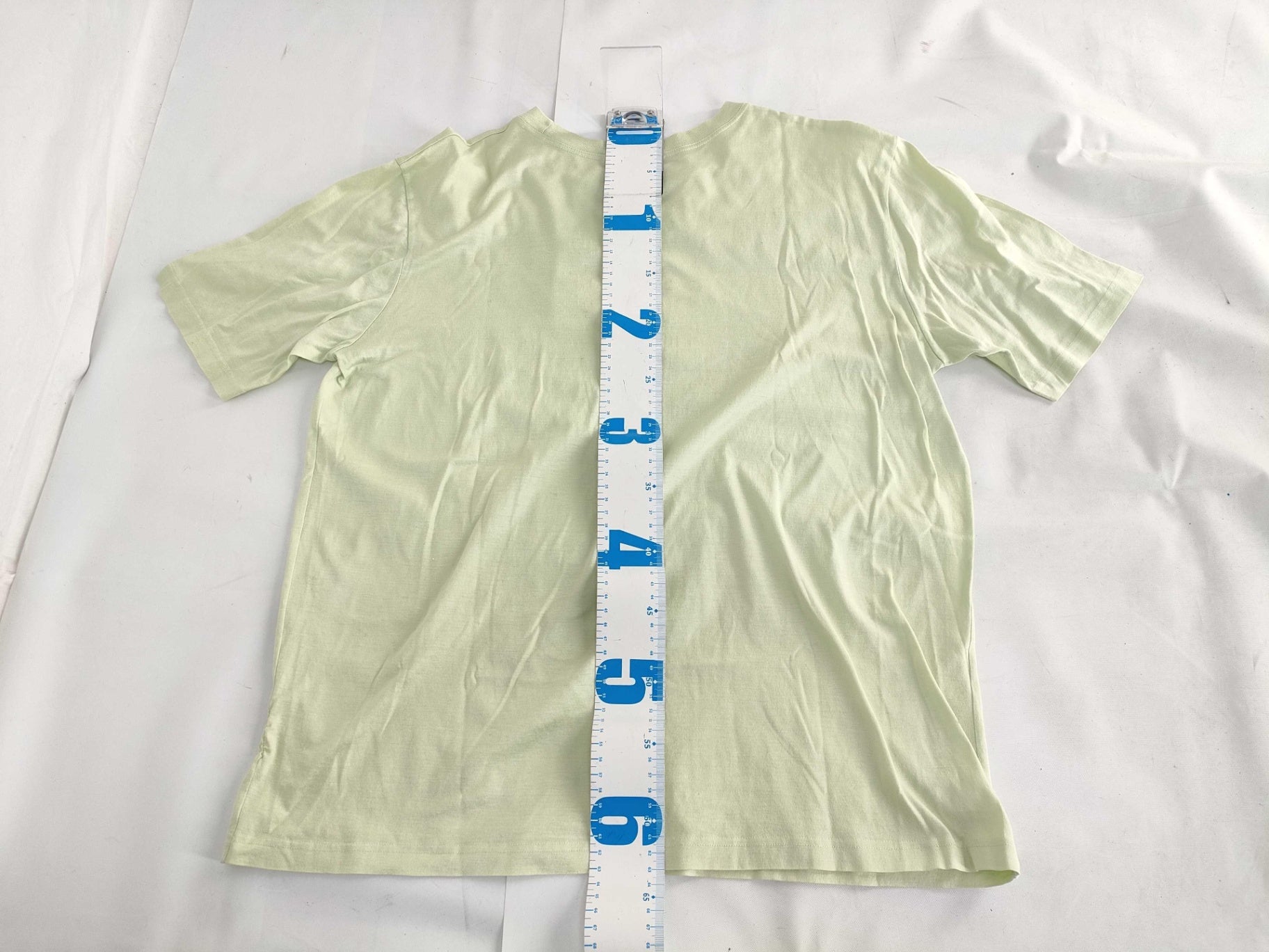 Hermes Vintage Pale Green Cotton T-Shirt Embroidered Crest Men M Women L 20" P2P