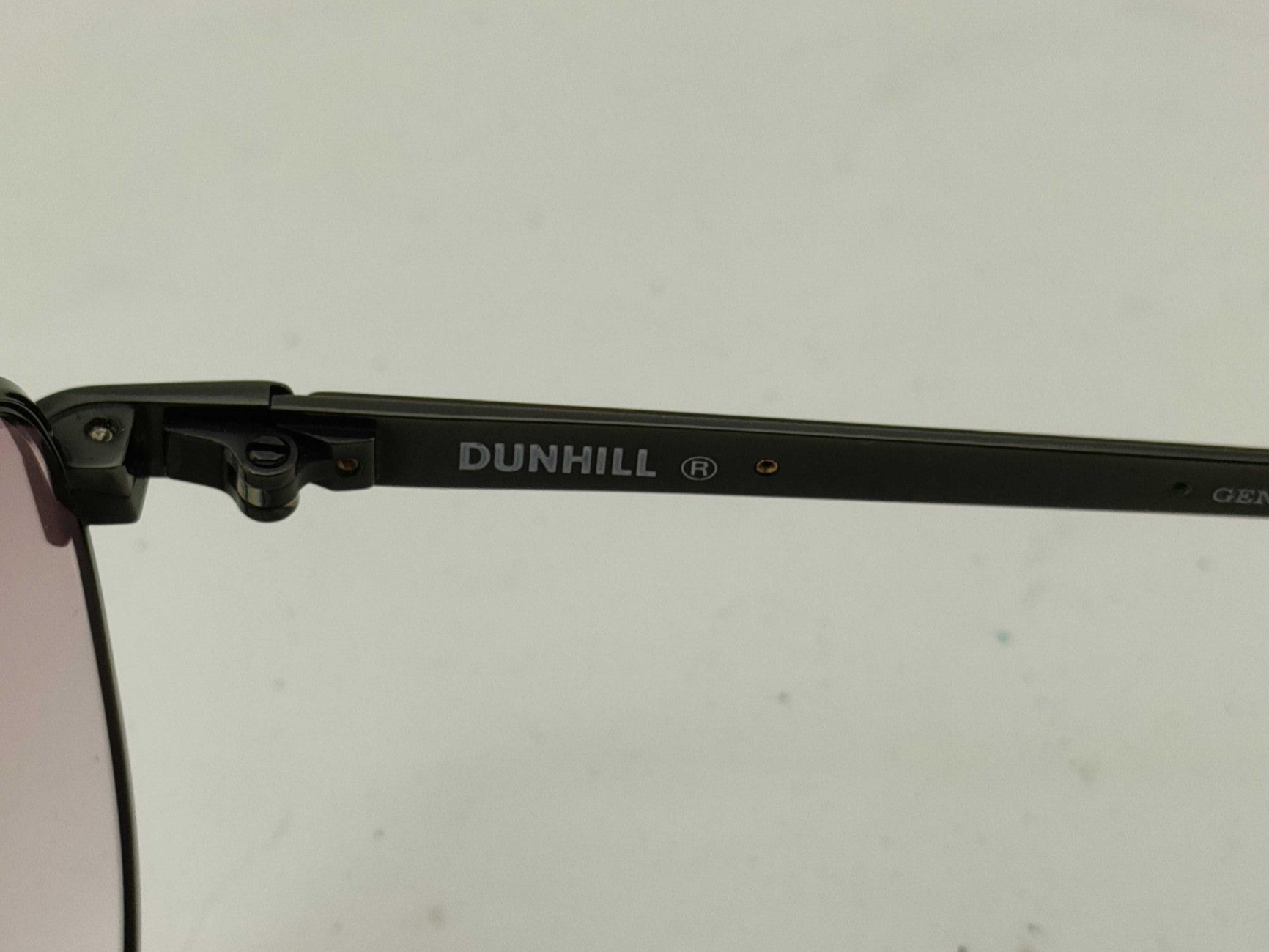 Dunhill 6043 91 Black Metal Aviator Sunglasses Gradient Lens Austria Luxury Case