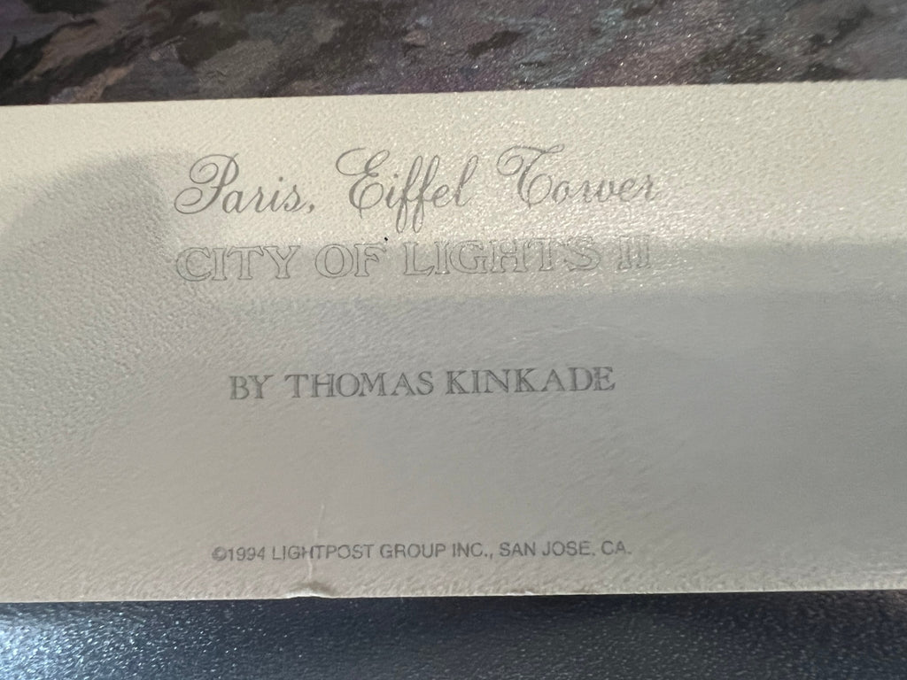 Thomas Kinkade Paris Eiffel Tower 18x27 GP 120/685 Gallery Proof Paper Lithograph