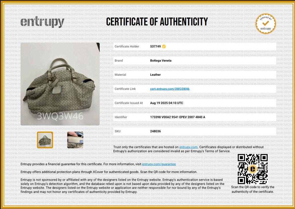 Bottega Veneta Intrecciato Woven Leather Satchel Top Handle Bag Brown One Size