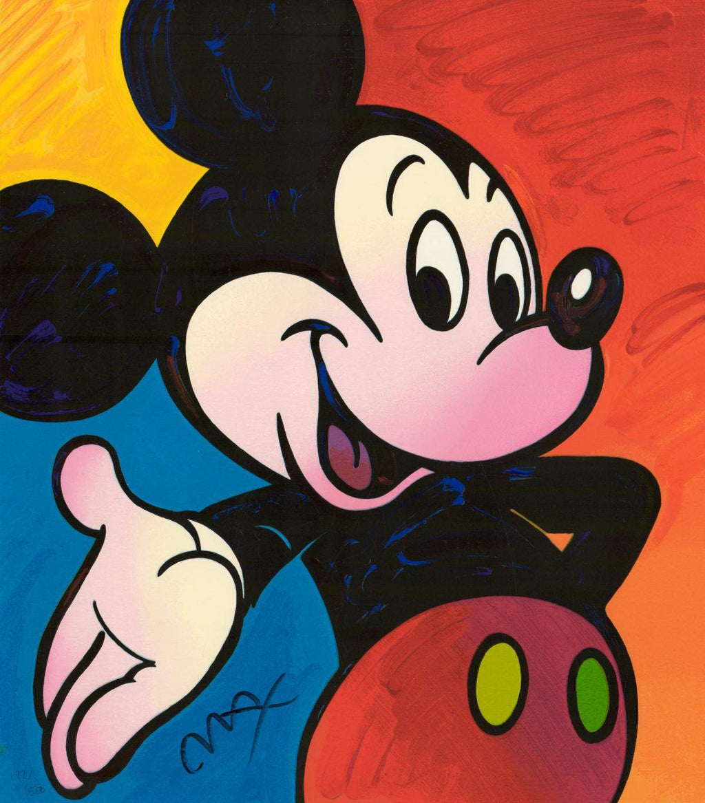 Peter Max Mickey Mouse Disney Signed Serigraph Pop Art Limited Edition 177/500