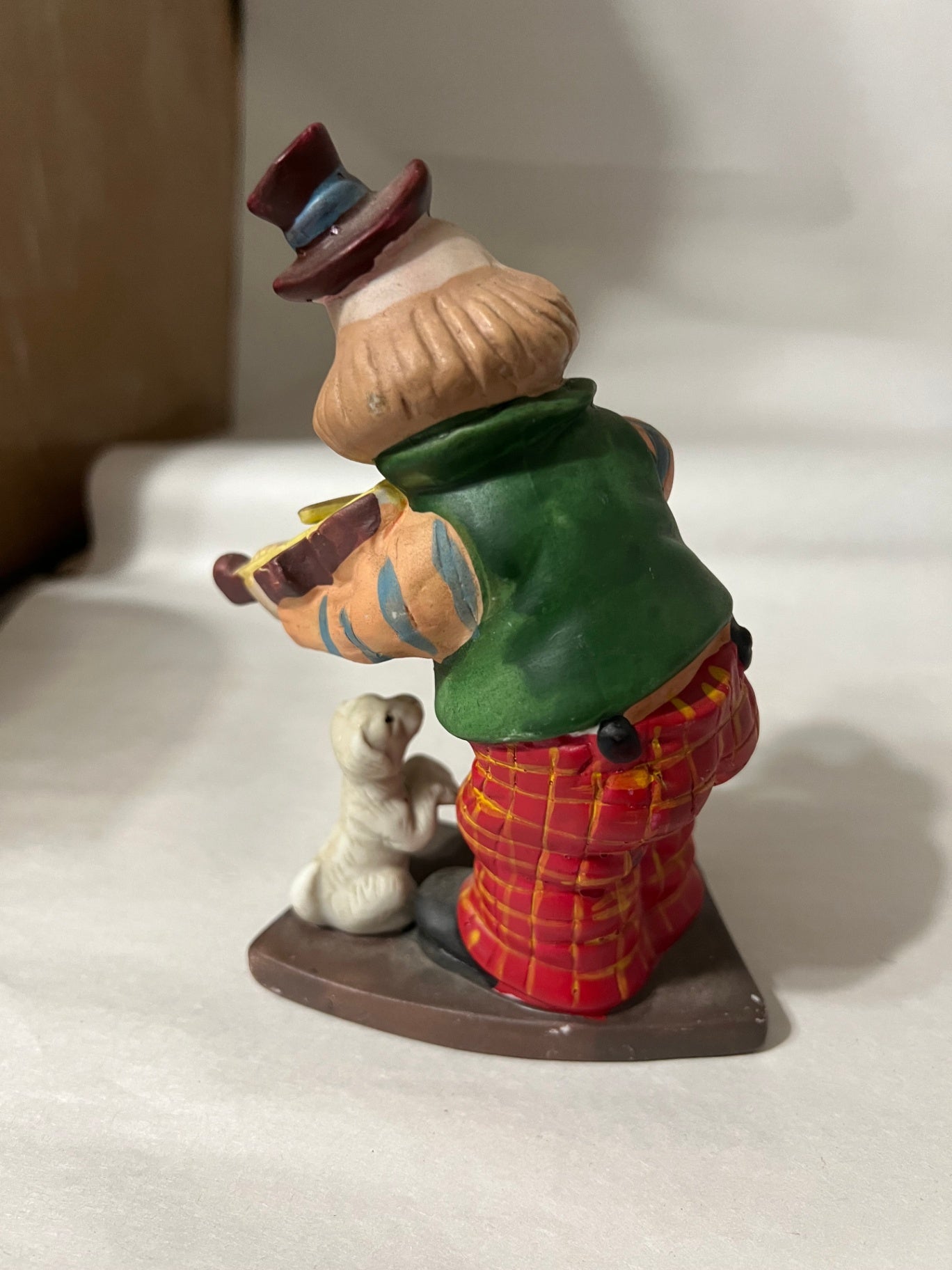 Lot of 4 Vintage Porcelain Musical Clown Figurines Circus Band Orchestra Kitsch