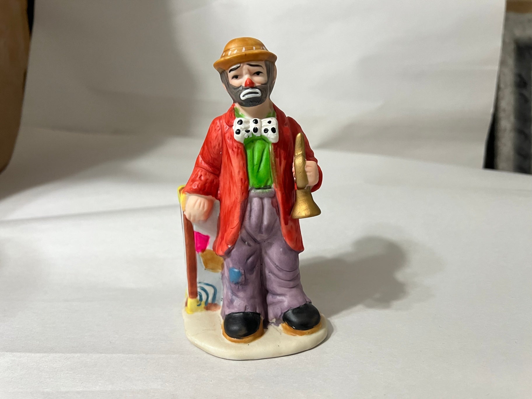 Lot of 4 Emmett Kelly Jr Flambro Figurines Weary Willie Hobo Clown Collection