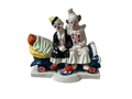 Vintage Porcelain Clown Car Figurine CWI Special Issue Hand Painted Retro