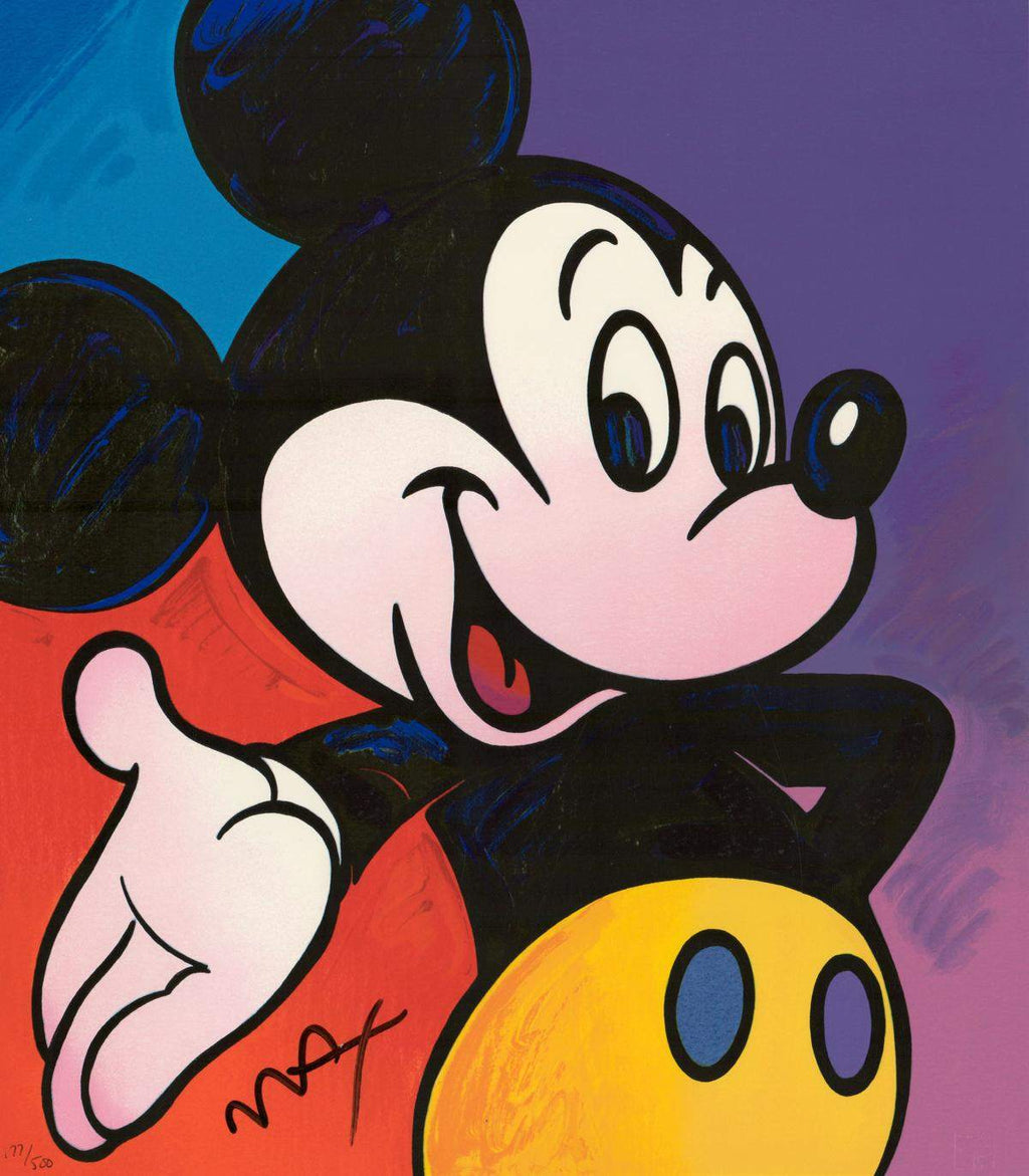 Peter Max Mickey Mouse Disney Signed Serigraph Pop Art Limited Edition 177/500