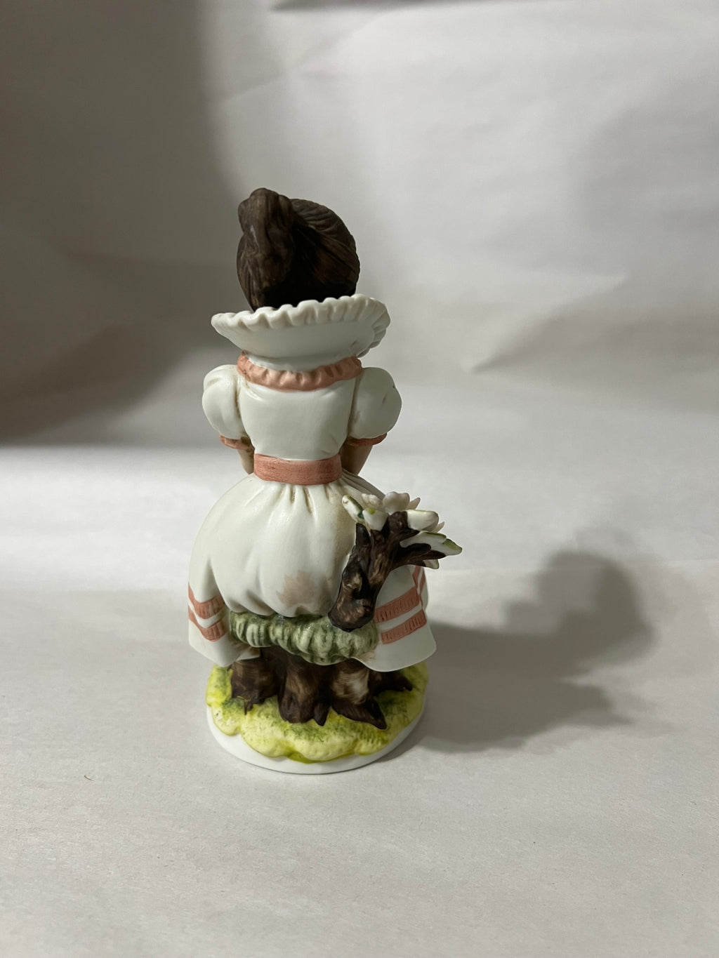 Vintage Lefton Becky Thatcher Figurine KW844 Tom Sawyer Series Hand Painted