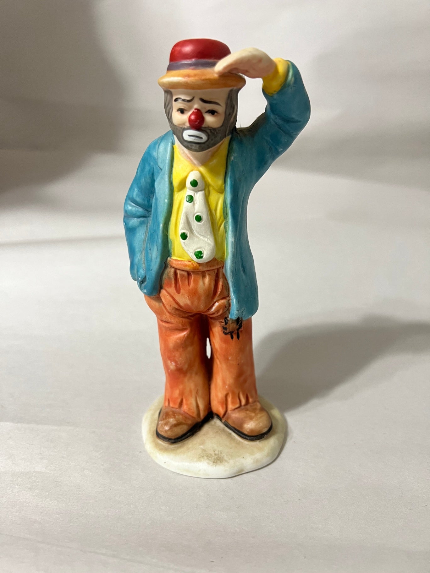 Lot of 4 Emmett Kelly Jr Flambro Figurines Weary Willie Hobo Clown Collection