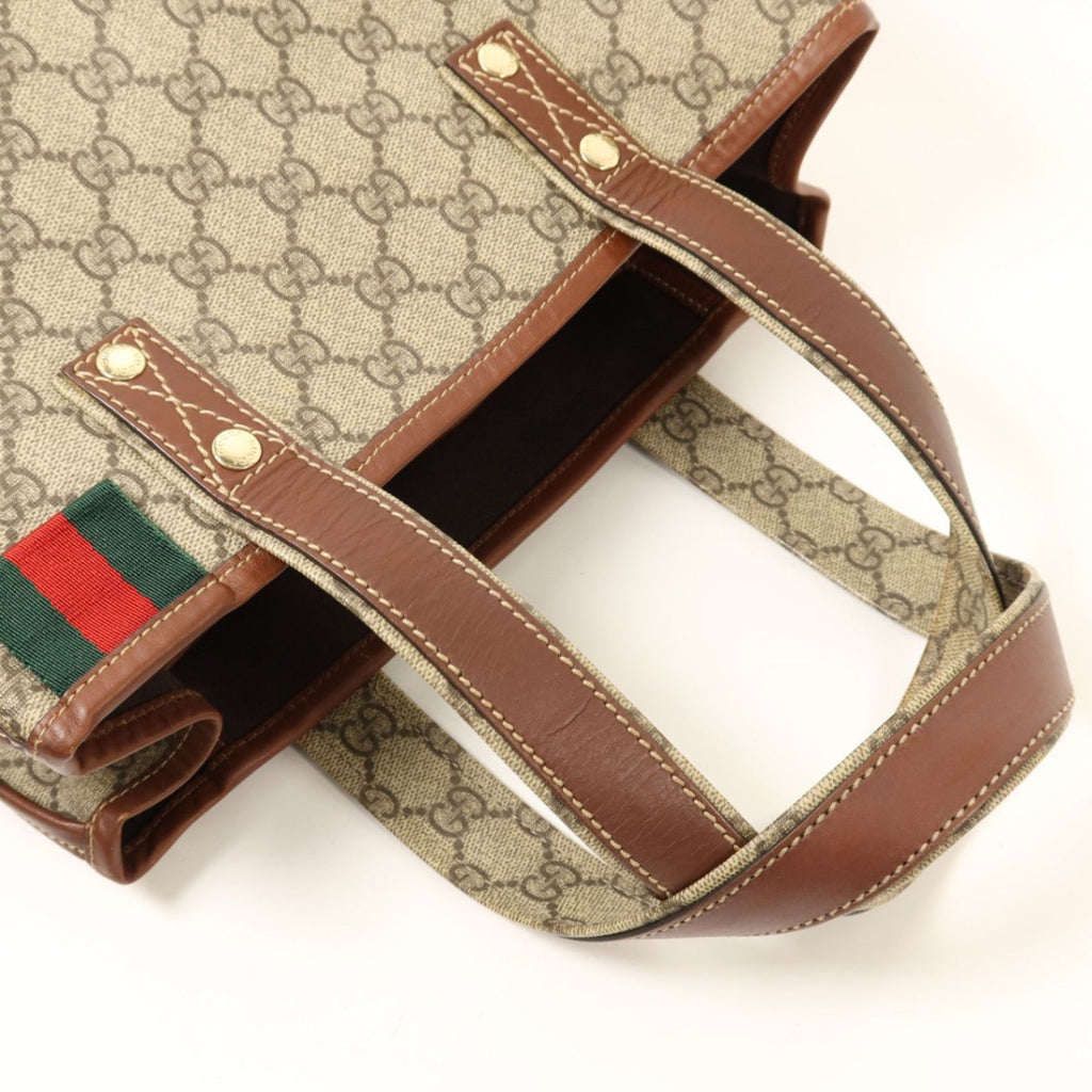 Gucci Small Vertical Web Loop Tote GG Supreme
