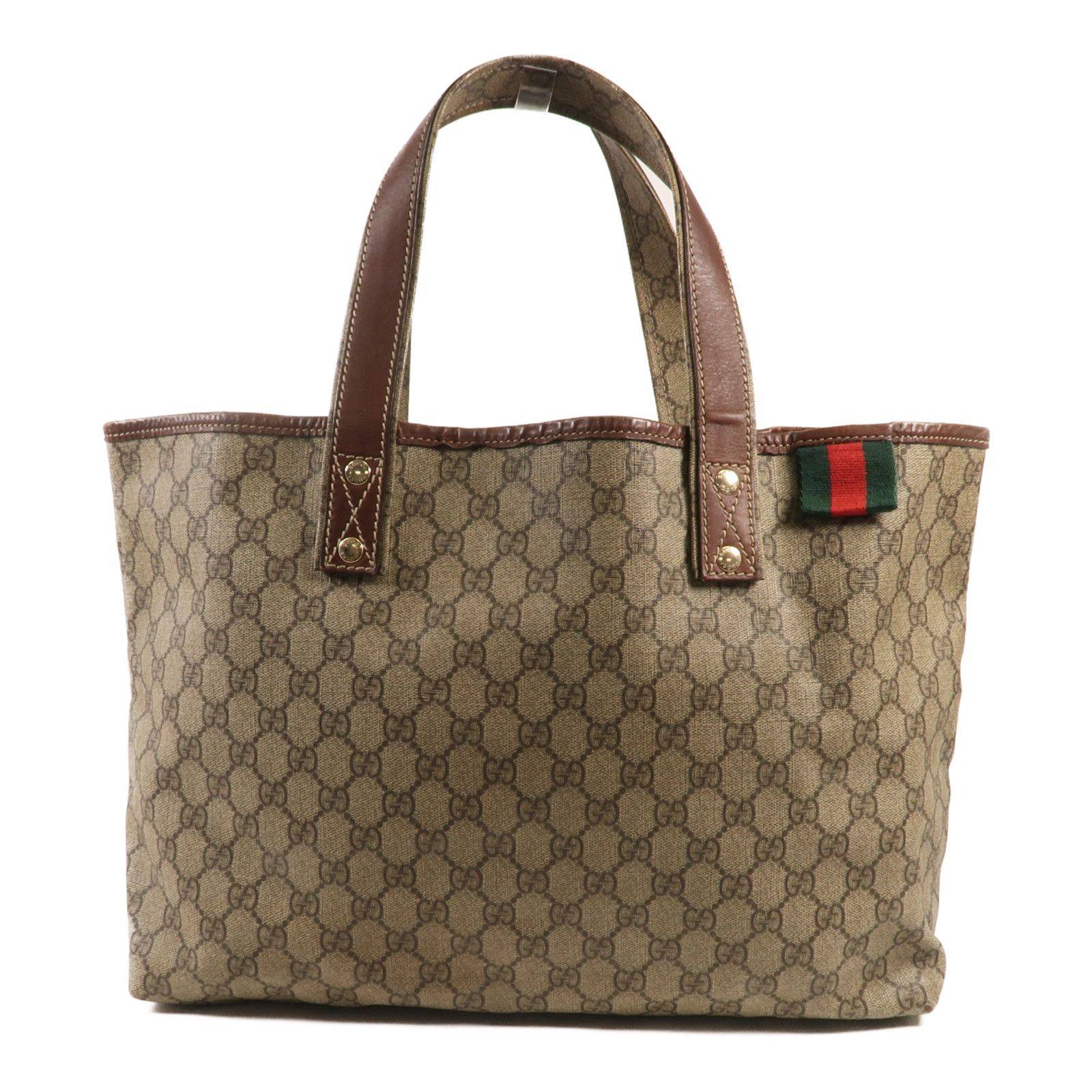 Gucci Signature Web Loop Tote Bag GG Supreme