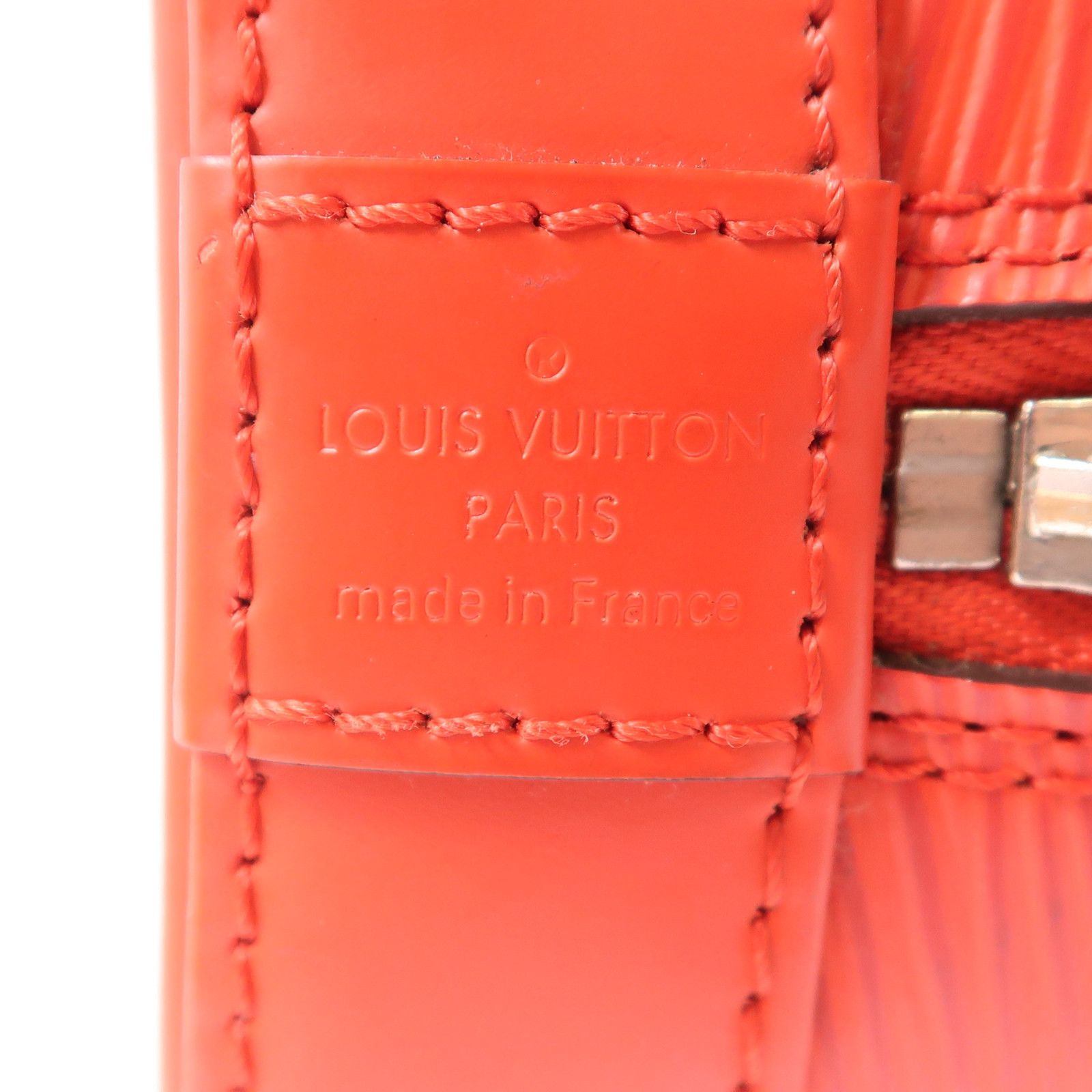 Louis Vuitton Alma BB Epi Leather Coquelicot