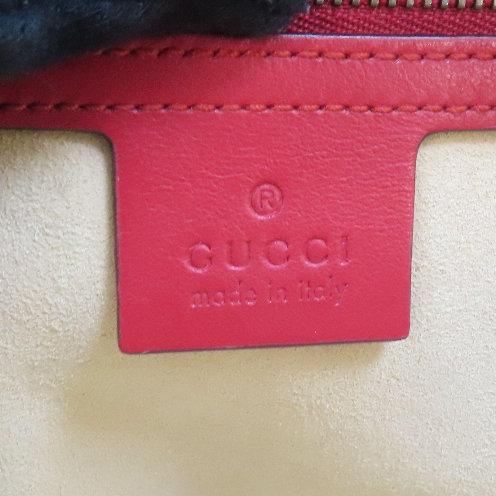 Gucci Small GG Marmont Sylvie Web Top Handle Bag