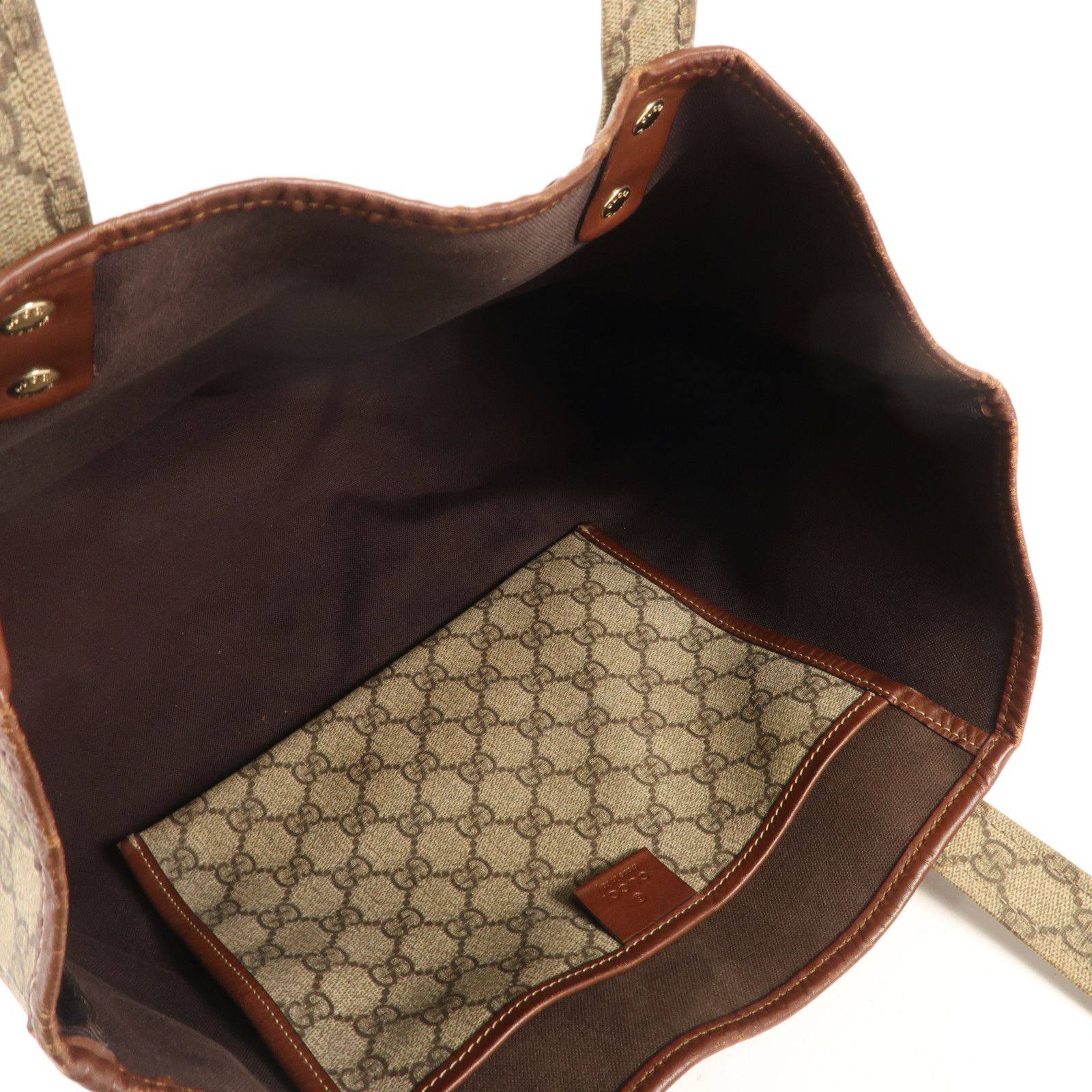 Gucci Signature Web Loop Tote Bag GG Supreme