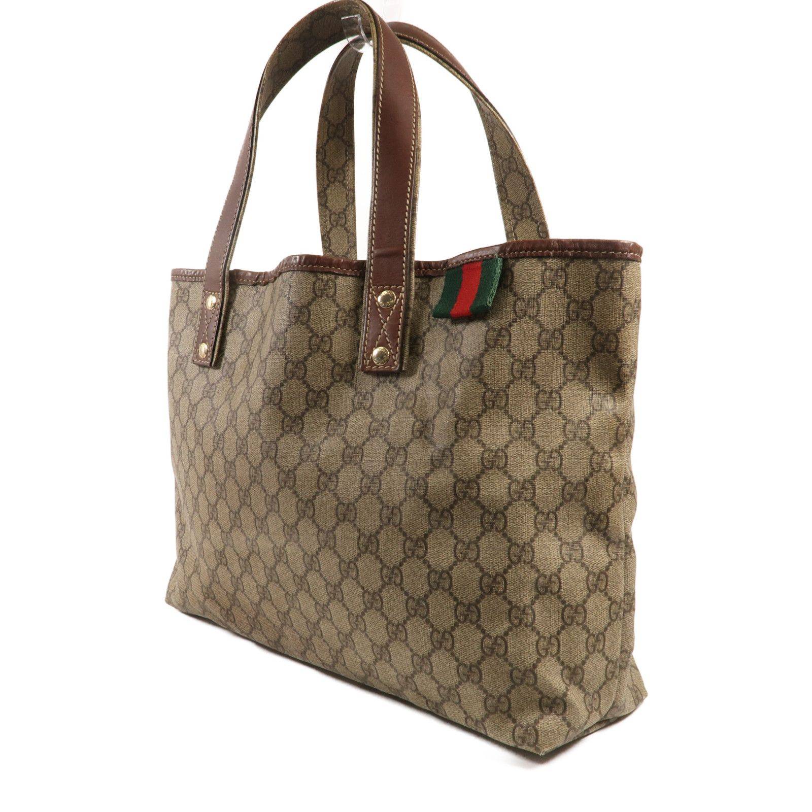Gucci Signature Web Loop Tote Bag GG Supreme