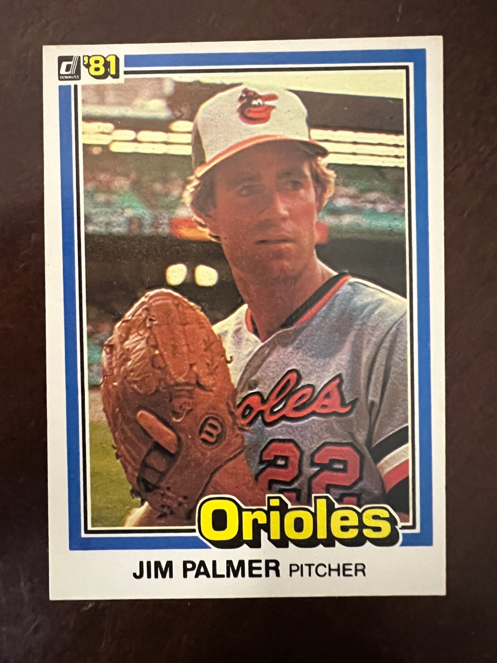 1981 Donruss Jim Palmer #473 Orioles HOF