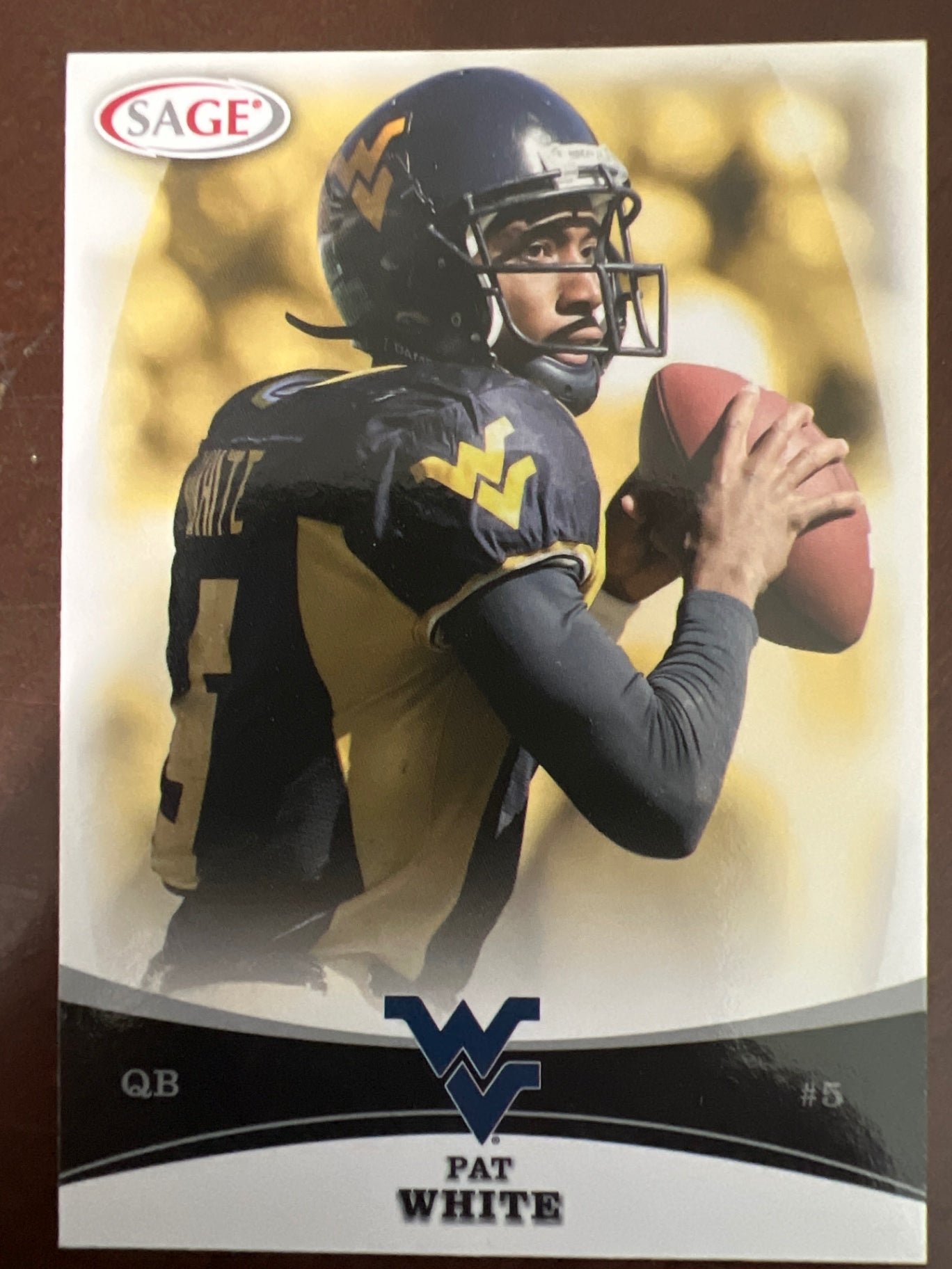 2009 SA-GE Sage Pat White #54 Rookie RC